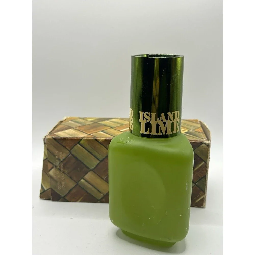 VTG Avon Island Lime After Shave 6 fl oz Bottle with Original Box Citrus Scent
